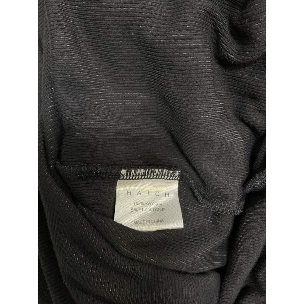 Hatch Ribbed Black Over Under Lounge Pants Size 2 - Picture 5 of 6